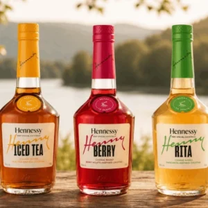 hennessy rita, iced tea and berry