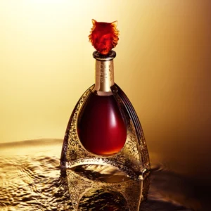 Cognac Martell Gold tiger decanter
