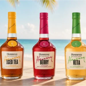 hennessy rita, iced tea and berry